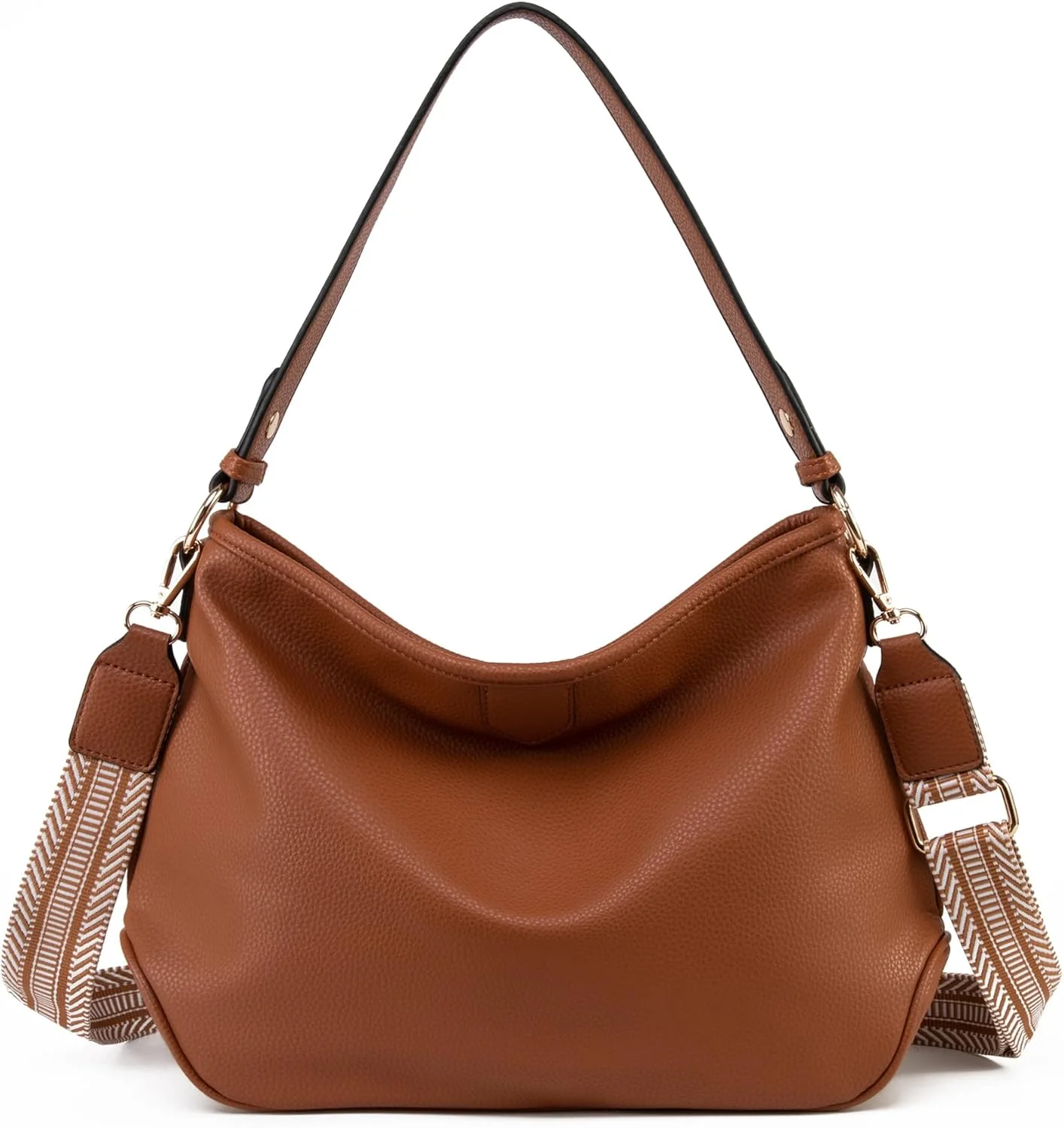 کیف های دستی زنانه Montana West، کیف های شانه ای دسته دار ساده و کلاسیک، قهوه ای Z