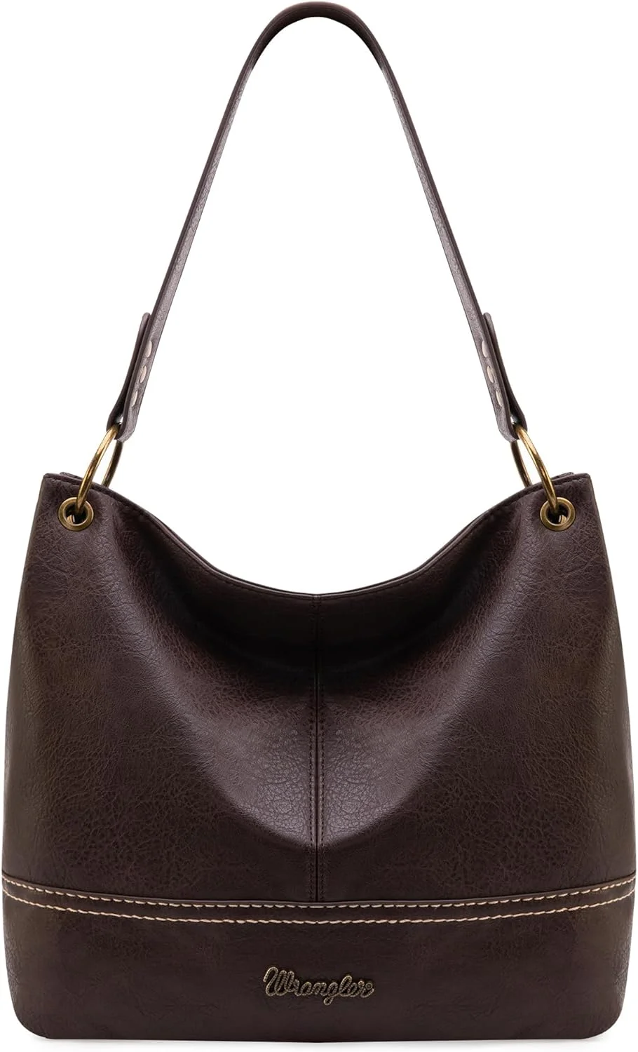 کیف های دستی زنانه Wrangler مدل Hobo با دسته بالایی چرمی وگان