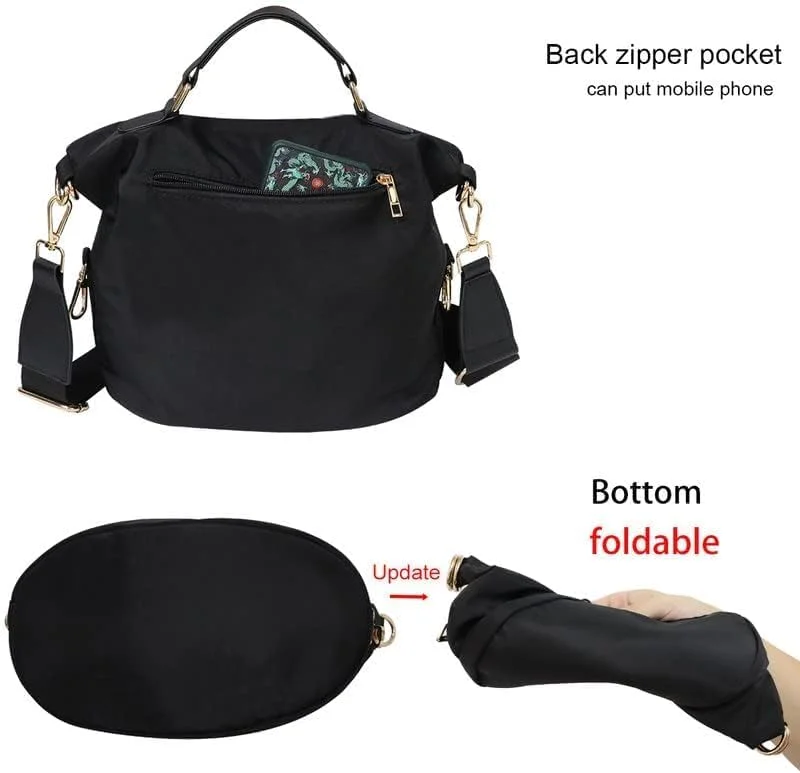 کیف دستی نایلونی زنانه NALACAL، ضد سرقت، سبک وزن، مناسب سفر و خرید، کیف دوشی ضد آب