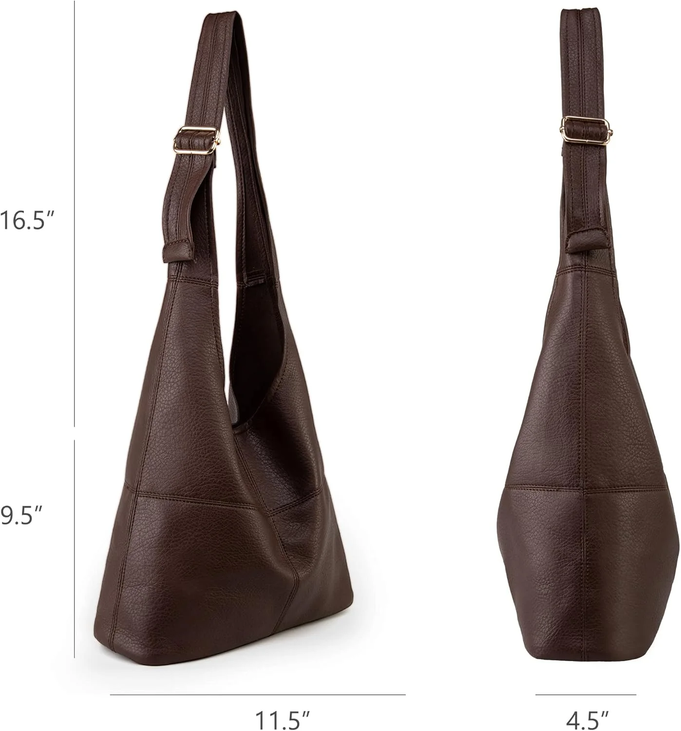 کیف دوشی زنانه Montana West مدل Hobo، فوق العاده نرم و تاشو با کیف سکه، MWC2-122CF