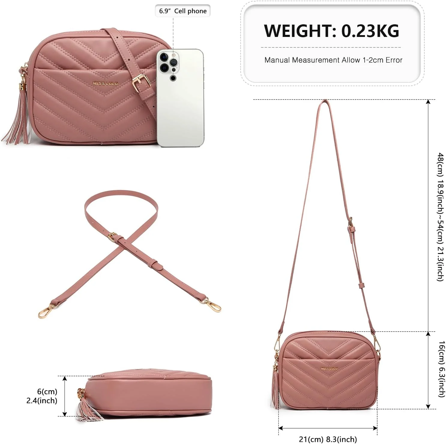 کیف دوشی زنانه Miss Lulu