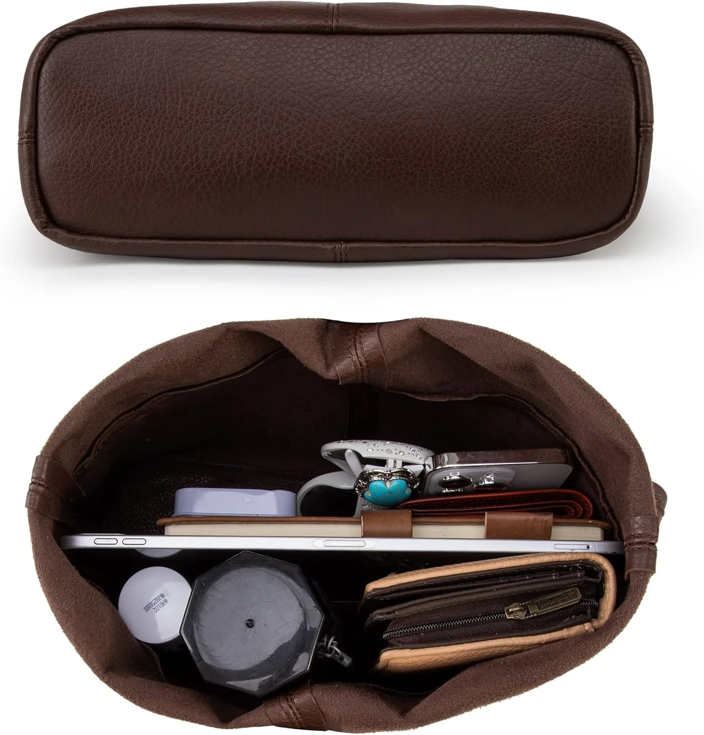 کیف دوشی زنانه Montana West مدل Hobo، فوق العاده نرم و تاشو با کیف سکه، MWC2-122CF