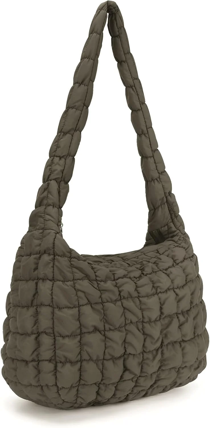 کیف دستی لحافی YFGBCX زنانه، کیف پفی، کیف سبک وزن، کیف شانه ای با لایه گذاری