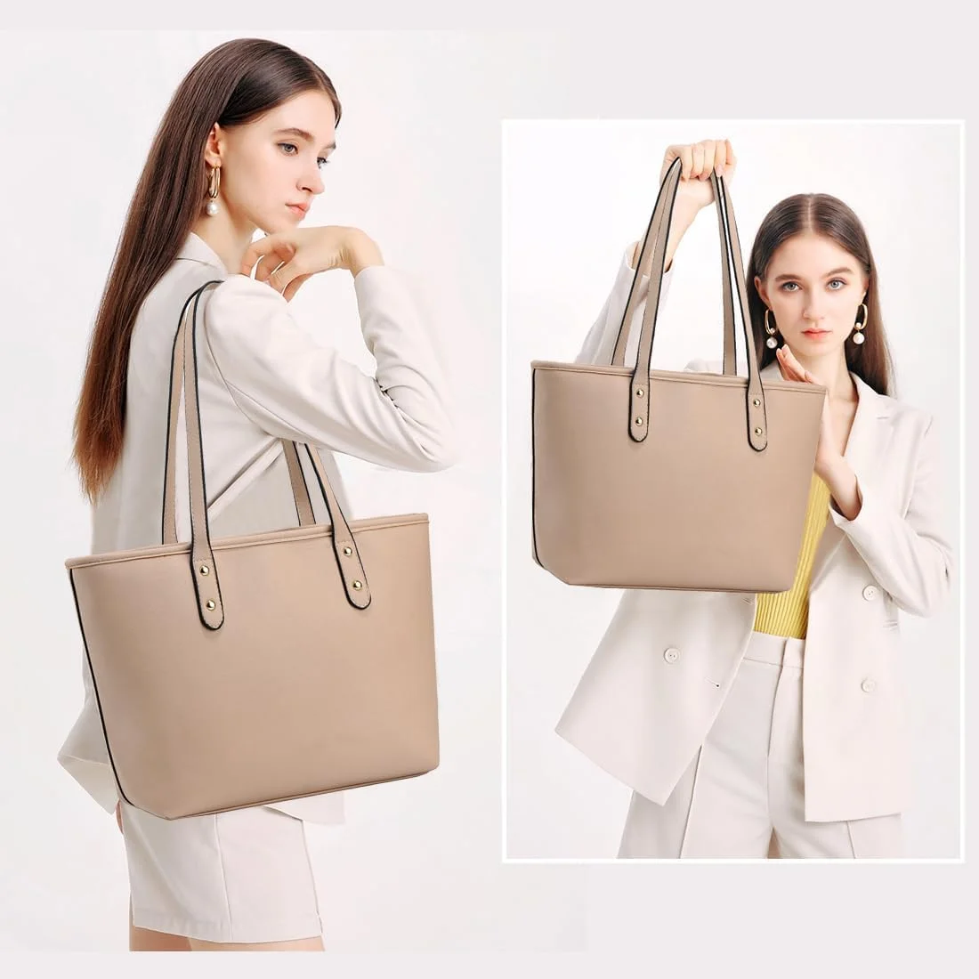 کیف دستی زنانه ALARION با دسته بالایی، کیف دوشی، کیف پیام رسان، کیف دستی