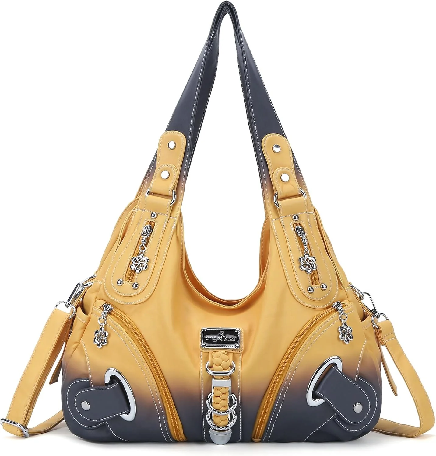 کیف دستی زنانه Angel Kiss مدل Ak11282z، شیک، چند منظوره، ساده، به سبک اروپایی و آمریکایی