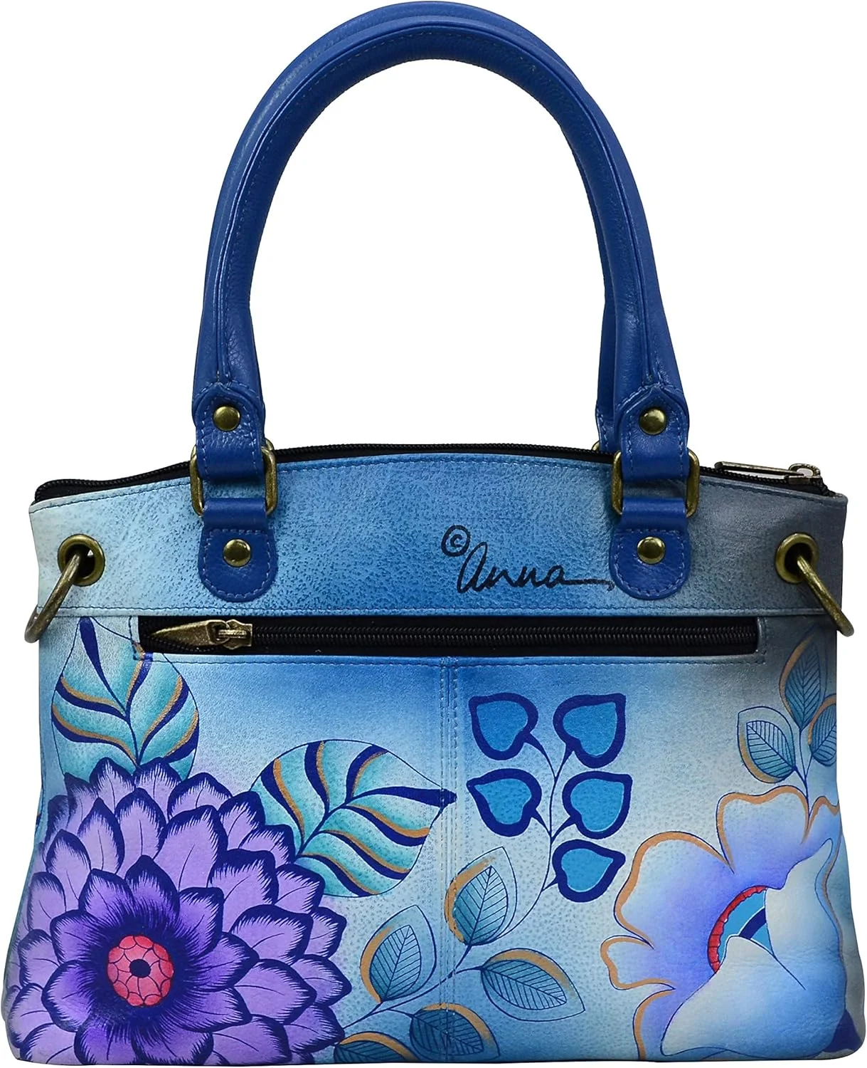 کیف دستی چرمی کوچک زنانه آنا بای آنوشکا با طرح هنری اورجینال نقاشی شده با دست