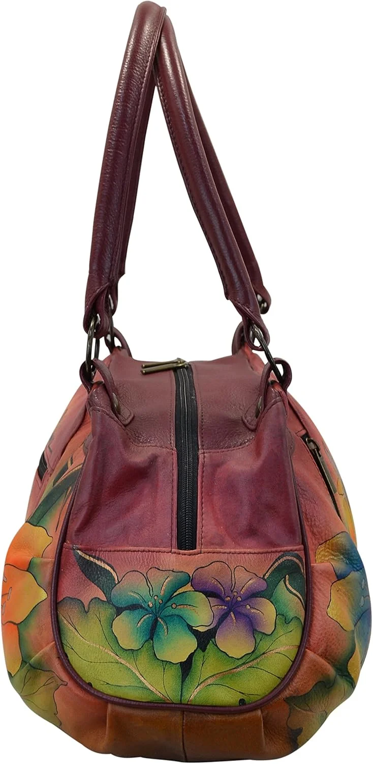 کیف دوشی زنانه آنا بای آنوشکا از چرم طبیعی طرح‌دار