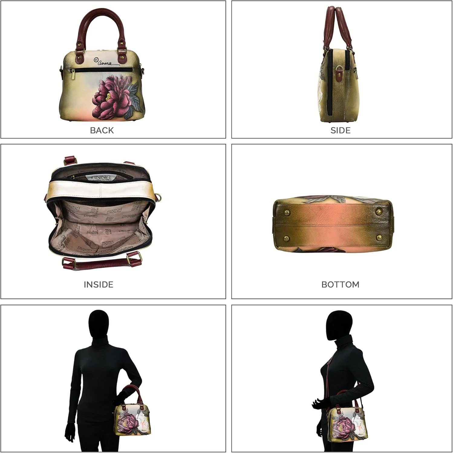 کیف دستی زنانه آنا بای آنوشکا مدل Double Zip Organizer