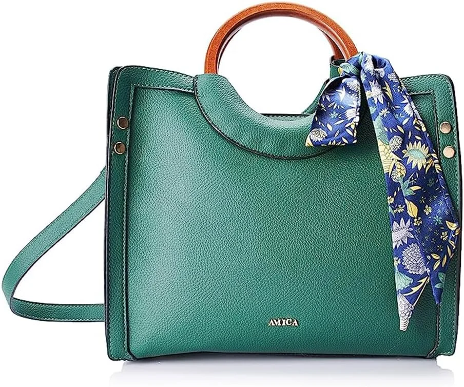 کیف دستی زنانه آمیکا مدل سافایر و رامونا از چرم مصنوعی وگان، مناسب بانوان شیک پوش، کیف اداری و مسافرتی دوشی، کیف دستی دانشجویی، هدیه تولد برای دختران و بانوان و همسر