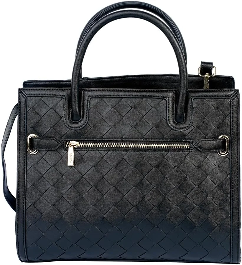 کیف دستی زنانه بافت چرمی ماکدا آمیکا با دسته‌های بالایی