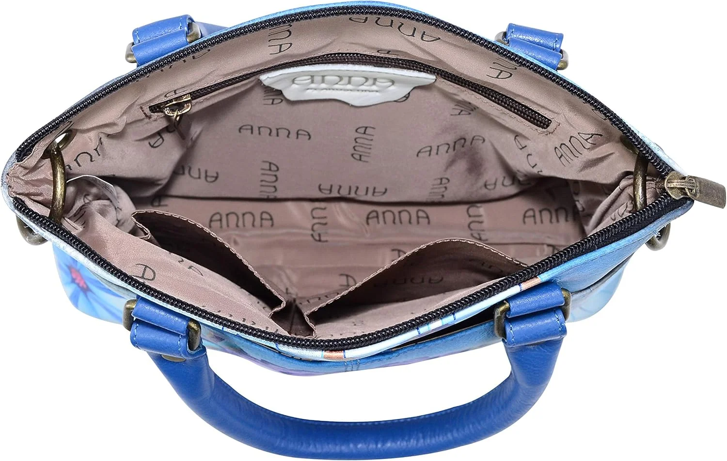 کیف دستی چرمی کوچک زنانه آنا بای آنوشکا با طرح هنری اورجینال نقاشی شده با دست