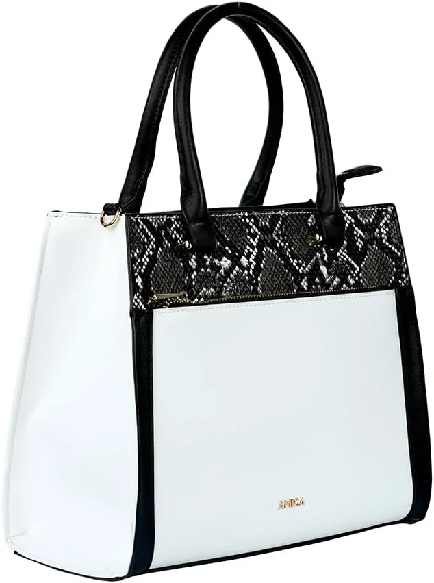 کیف دستی چرمی زنانه آمیگا والری با طرح چاپی پوست ماری کیف دستی چرمی زنانه آمیگا والری با طرح چاپی پوست ماری