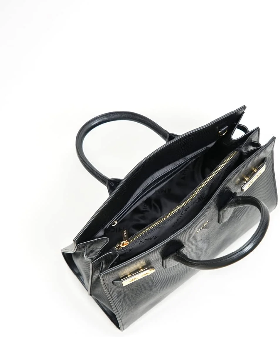 کیف دستی زنانه مدل Amica Mattea And Emilia از چرم مصنوعی با کیفیت، مناسب بانوان شیک پوش، کیف اداری و مسافرتی دوشی، کیف دانشجویی، هدیه تولد برای دختران و بانوان