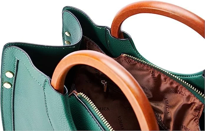 کیف دستی زنانه آمیکا مدل سافایر و رامونا از چرم مصنوعی وگان، مناسب بانوان شیک پوش، کیف اداری و مسافرتی دوشی، کیف دستی دانشجویی، هدیه تولد برای دختران و بانوان و همسر