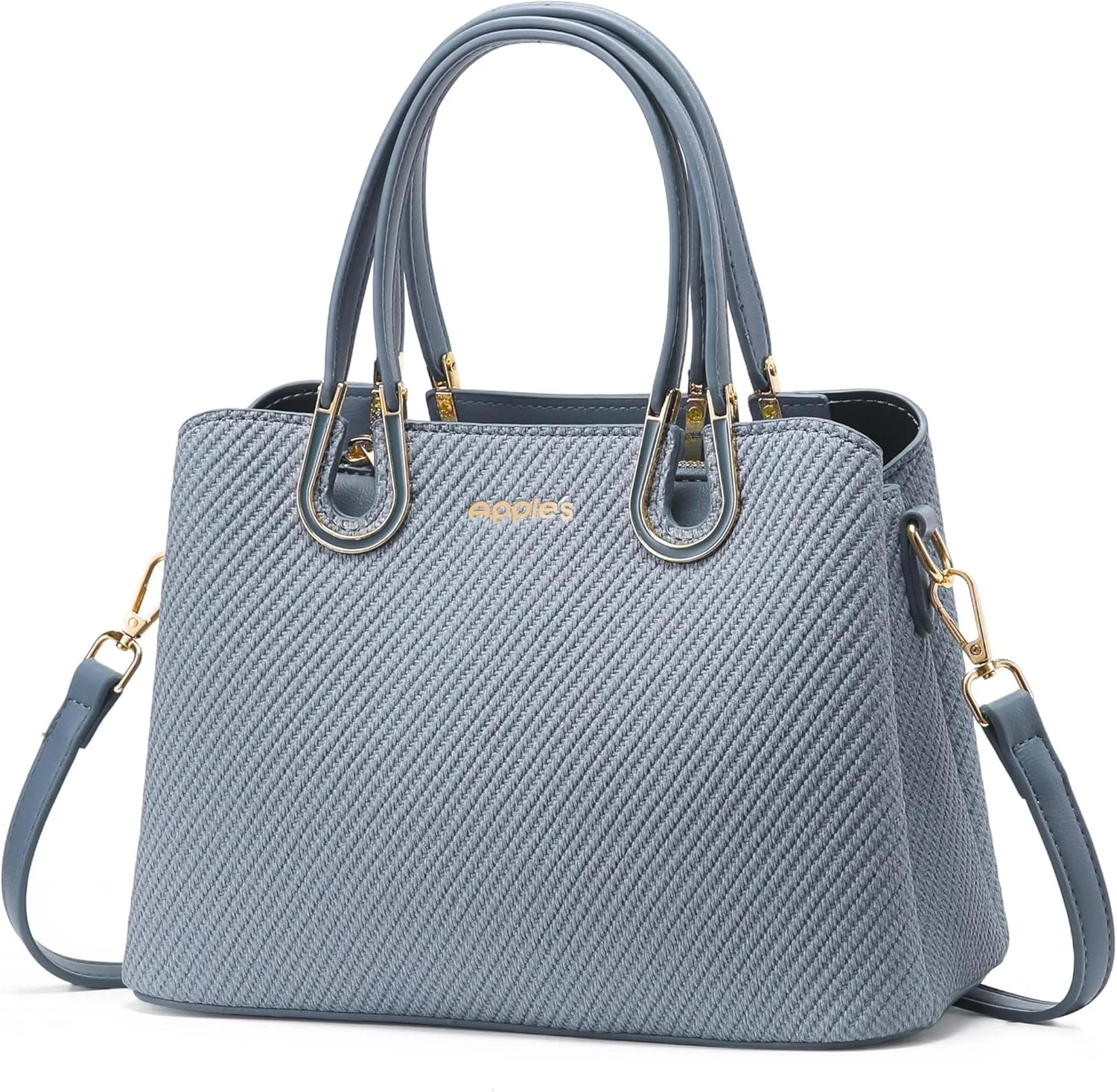 کیف دستی زنانه Apples مدل Satchel - کیف شیک با دسته بالایی و بند دوشی جداشدنی، دارای محفظه‌های متعدد برای کار و اداره