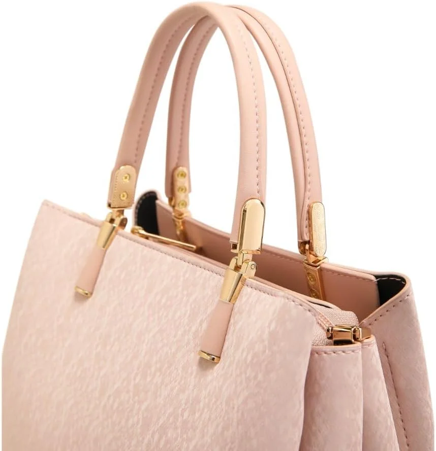 کیف دستی زنانه مدل Apples با دسته بالایی - کیف دوشی و دستی چرم مصنوعی درجه یک | سخت افزار طلایی شیک برای کار و استفاده روزمره، دارای دو دسته و بند شانه ای جداشدنی