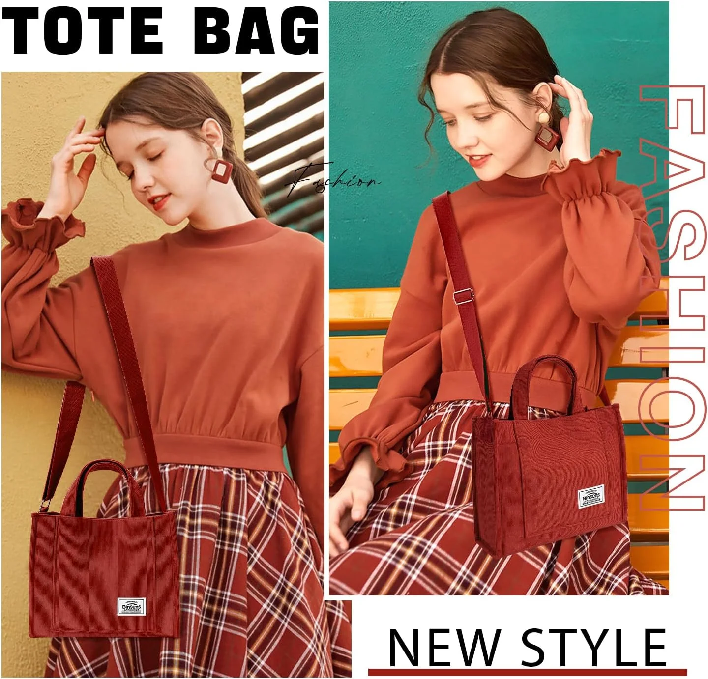 کیف دستی زنانه مخملی دوشی - کیف بزرگ دستی زیبا - کیف دستی و رودوشی - مناسب مدرسه، کار، سفر و ساحل