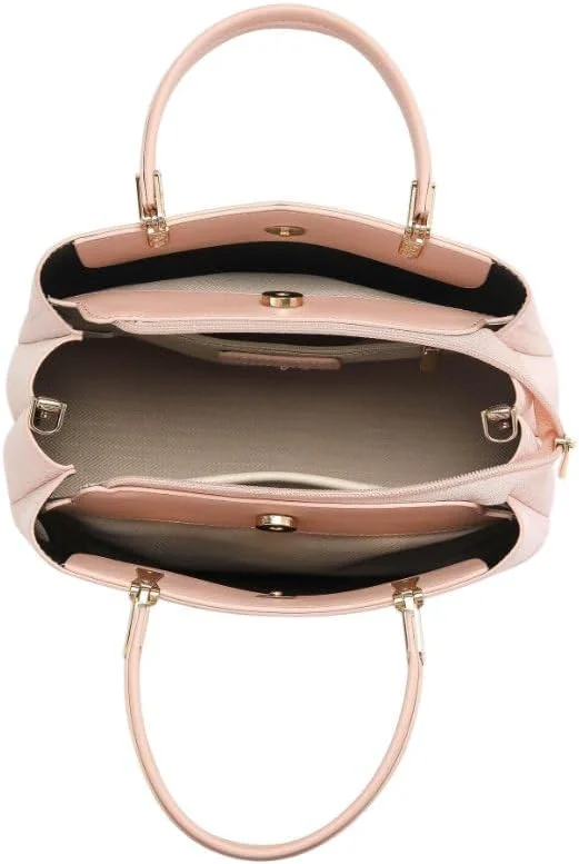 کیف دستی زنانه مدل Apples با دسته بالایی - کیف دوشی و دستی چرم مصنوعی درجه یک | سخت افزار طلایی شیک برای کار و استفاده روزمره، دارای دو دسته و بند شانه ای جداشدنی