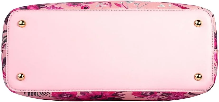 کیف دستی چرمی زنانه آمیکا آمورا با طرح گل