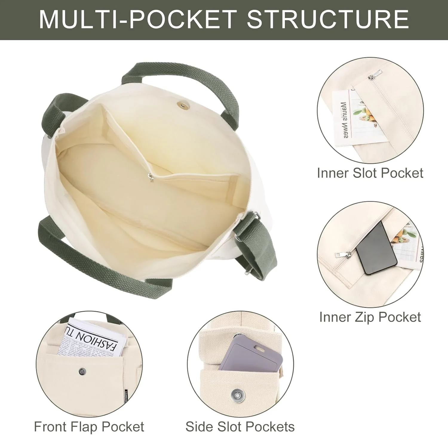 کیف دستی زنانه Azonee، کیف دوشی شیک، کیف یک‌طرفه، کیف روزمره برای خرید، مسافرت و کار (کوچک)