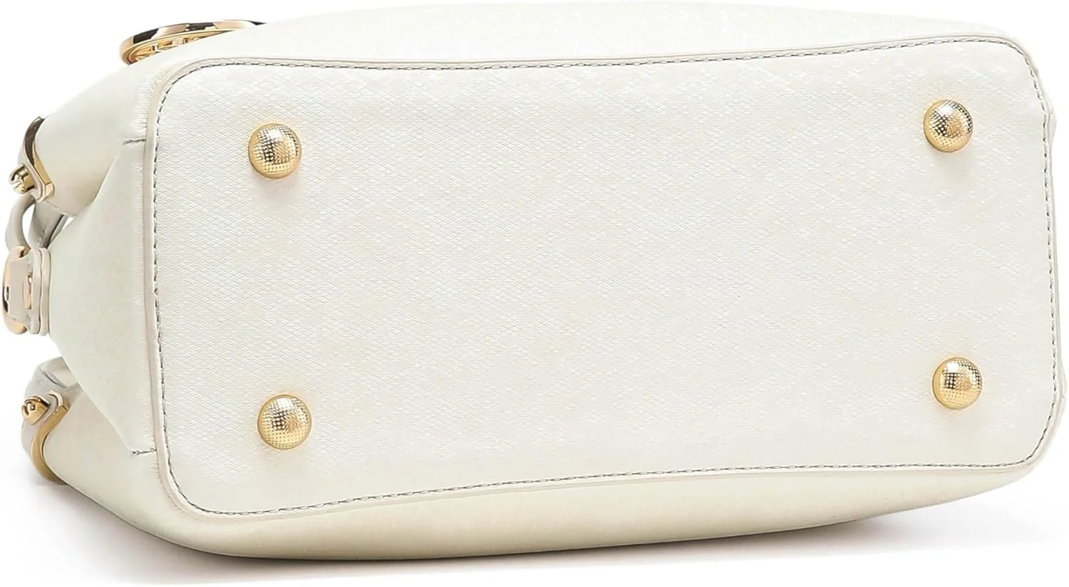 کیف دستی زنانه Apples با دسته بالایی - کیف دوشی چرم مصنوعی ممتاز برای زنان | شیک، ظریف، مناسب کار و استفاده روزمره، سخت افزار طلایی رنگ، کیف شانه ای با دسته دوبل و آویز تزیینی