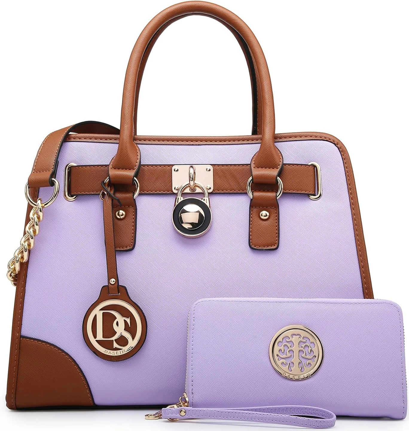 کیف دستی زنانه DASEIN، کیف دستی با دسته بالایی، کیف دوشی، کیف اداری، ست کیف مدل Hobo دو تکه، M