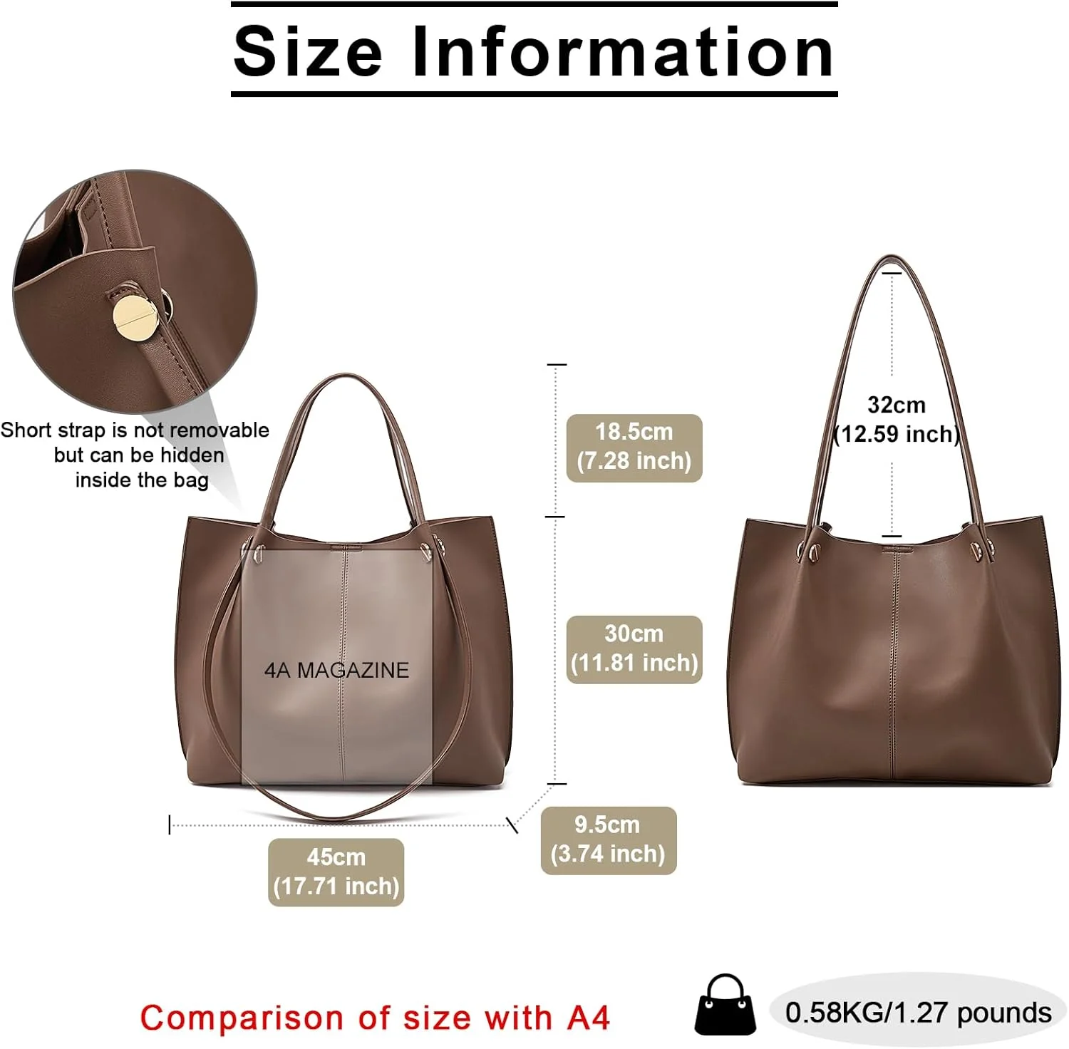 کیف دوشی چرمی زنانه فاکسلاور با ظرفیت بزرگ و دسته بالایی با قابلیت استفاده به دو صورت کیف دوشی چرمی زنانه فاکسلاور با ظرفیت بزرگ و دسته بالایی با قابلیت استفاده به دو صورت