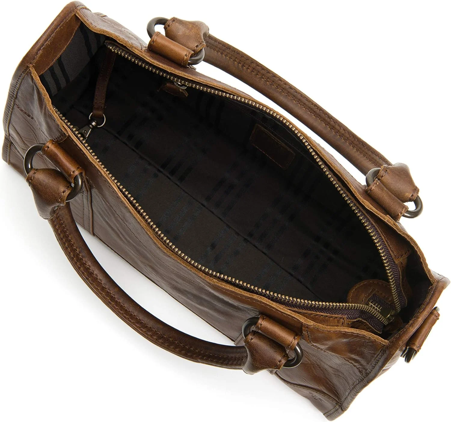 کیف دستی چرمی Frye Melissa Zip Satchel با بند شانه قابل تنظیم و دسته بالایی کیف دستی چرمی Frye Melissa Zip Satchel با بند شانه قابل تنظیم و دسته بالایی