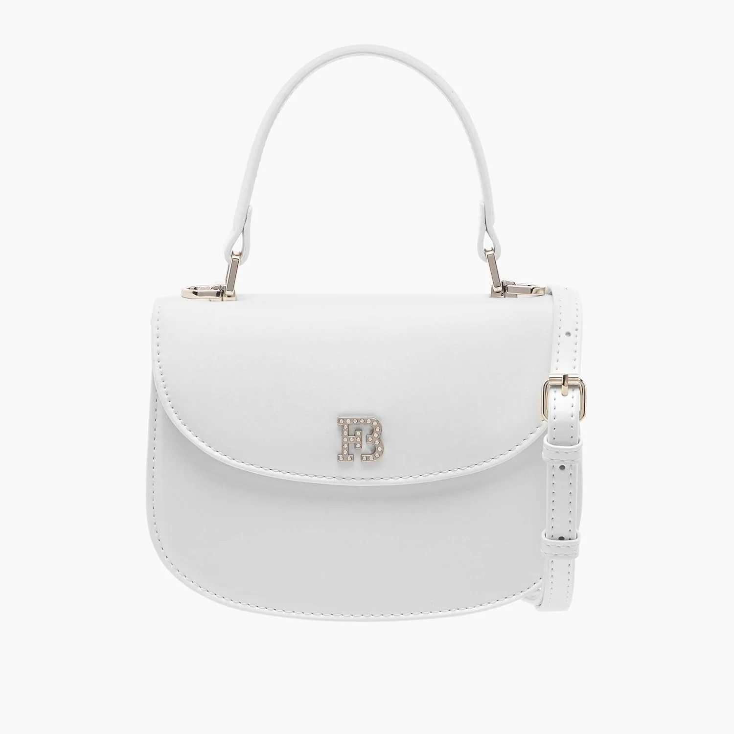 کیف دستی زنانه فلورا بلا از شواکسپرس - کیف سطلی بافت دار با بست دکمه ای و بند قابل تنظیم