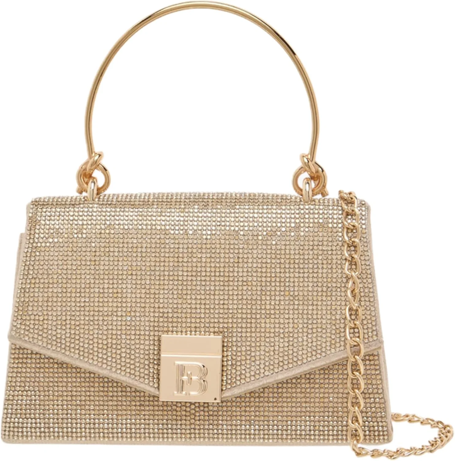 کیف دستی زنانه Flora Bella Shoexpress با طرح بافت‌دار و تزیین‌شده و بسته‌شدن مغناطیسی