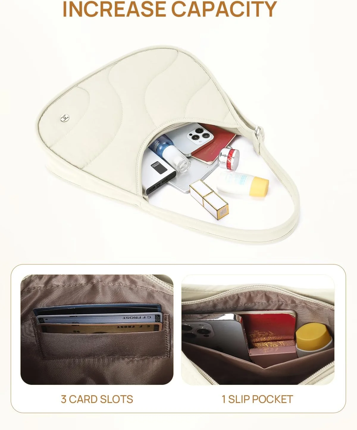 کیف دوشی تلنا، کیف های هلال ماه پافر زنانه، کیف های دستی هوبو لحافی، کیف کلاچ سبک وزن