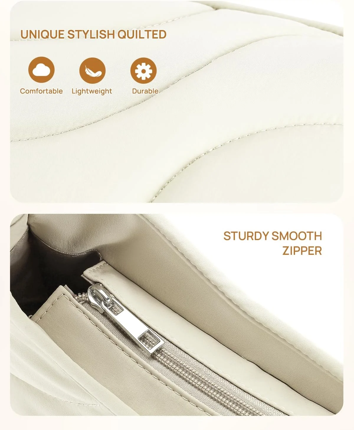 کیف دوشی تلنا، کیف های هلال ماه پافر زنانه، کیف های دستی هوبو لحافی، کیف کلاچ سبک وزن