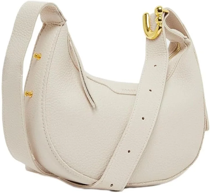 کیف دوشی زنانه استایلی، طرح ساده، سایز One Size، سفید، با بست زیپی