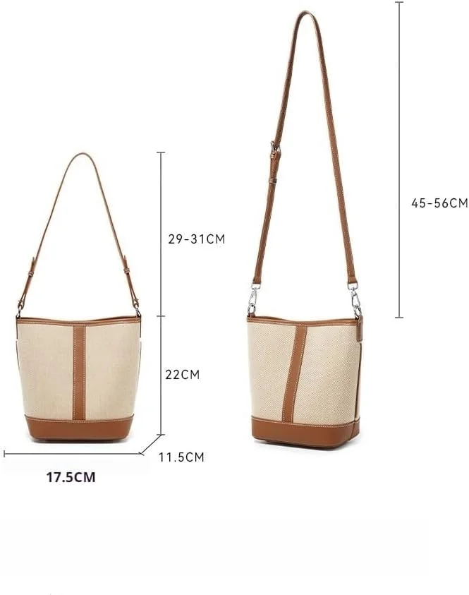 کیف سطلی زنانه Skycare، کیف دستی چرمی، کیف بزرگ دوشی زنانه کیف سطلی زنانه Skycare، کیف دستی چرمی، کیف بزرگ دوشی زنانه