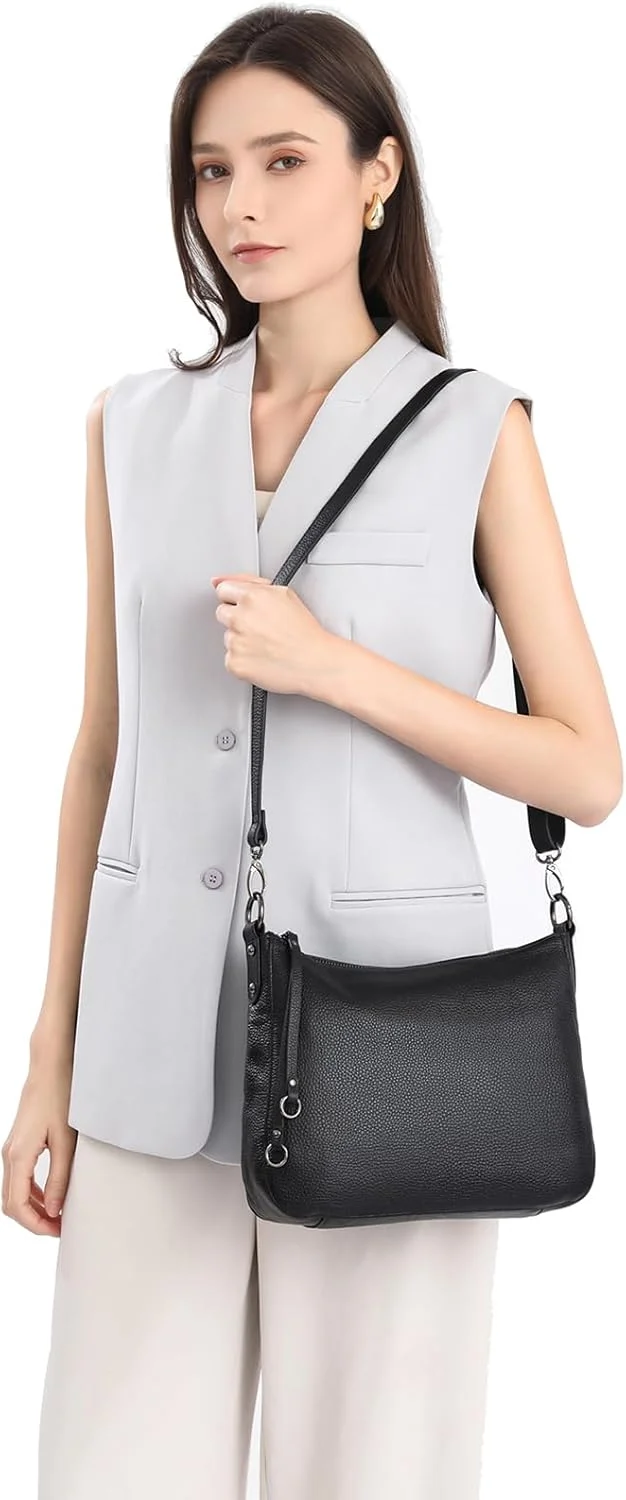 کیف دوشی چرم طبیعی زیبا، کیف دستی های شیک مدل هوبو و کیف های کراس بادی زنانه