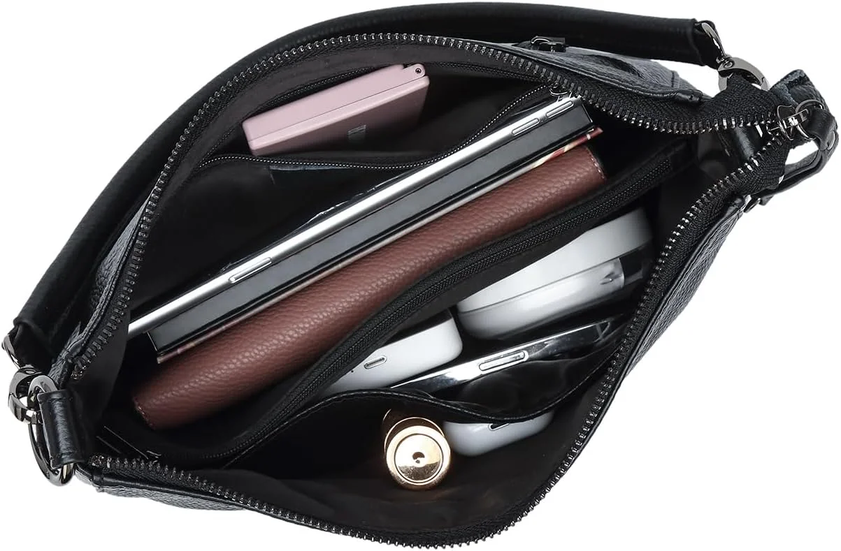 کیف دوشی چرم طبیعی زیبا، کیف دستی های شیک مدل هوبو و کیف های کراس بادی زنانه