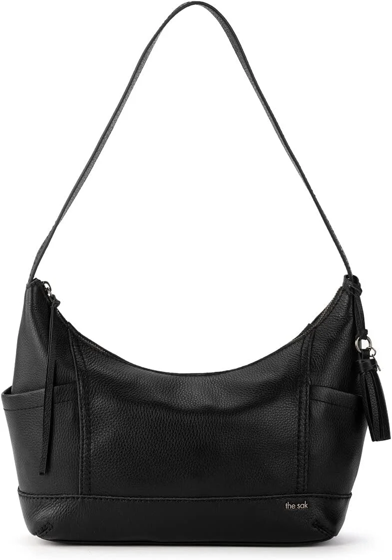 کیف دستی زنانه ساک مدل Kendra Hobo از جنس چرم، طراحی جاودانه و شیک، نرم و لطیف، دست ساز و پایدار، مشکی II، سایز One Size US، مشکی II، سایز One size