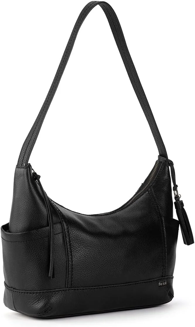 کیف دستی زنانه ساک مدل Kendra Hobo از جنس چرم، طراحی جاودانه و شیک، نرم و لطیف، دست ساز و پایدار، مشکی II، سایز One Size US، مشکی II، سایز One size