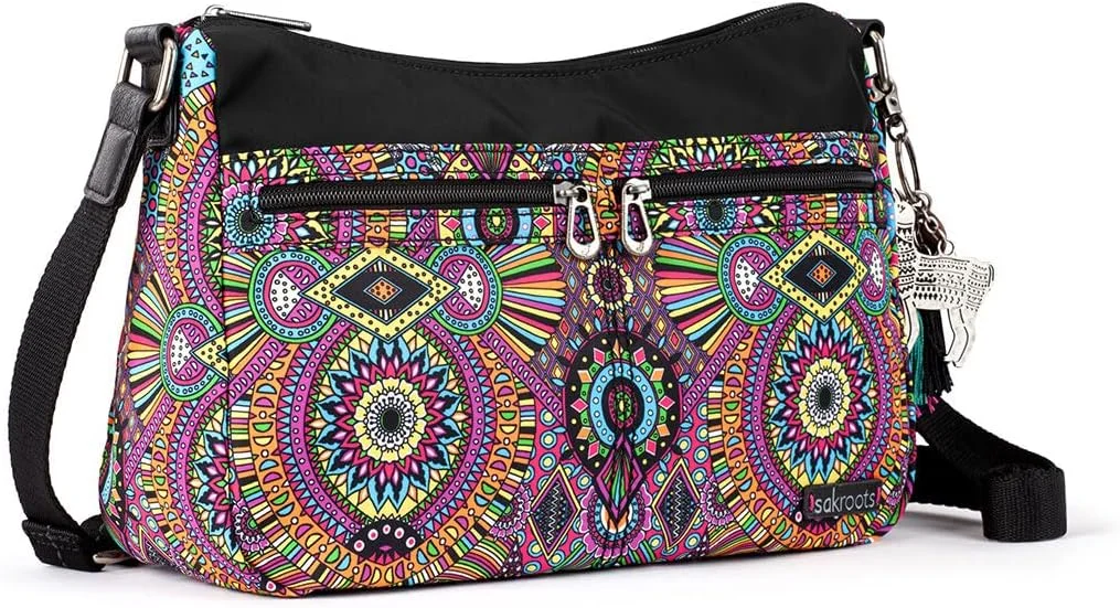 کیف دوشی و کراس بادی زنانه ساکروتز مدل New Adventure Hobo، کیف دستی شیک و جادار، ساخته شده از مواد بازیافتی