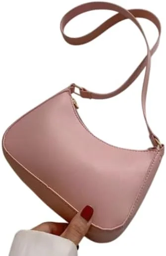 کیف دوشی زنانه مدل بوهو یکپارچه، کیف دستی زیر بغل چرم مصنوعی، کیف کراس بادی روزمره، مجموعه 2025