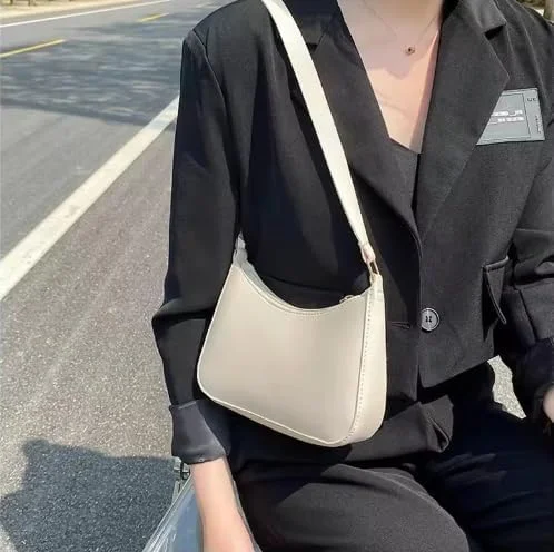 کیف دوشی زنانه مدل بوهو یکپارچه، کیف دستی زیر بغل چرم مصنوعی، کیف کراس بادی روزمره، مجموعه 2025