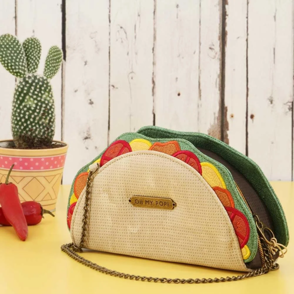 کیف دوشی تاکوس-تکس اوه مای پاپ!، ۲۲ سانتی متر، بژ