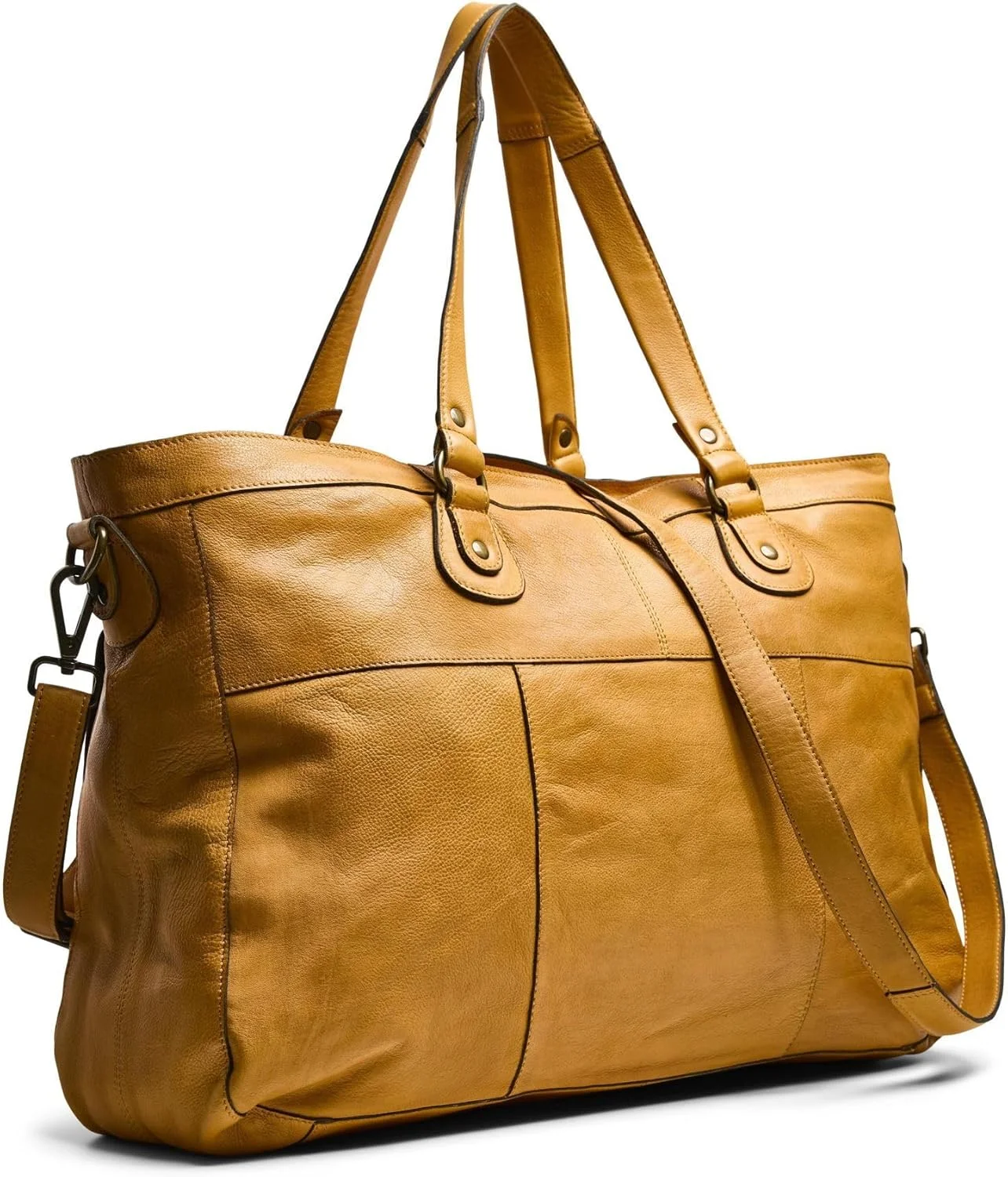 کیف دوشی چرمی زنانه مدل Totally Royal Travel Bag13، رنگ کنیاکی کیف دوشی چرمی زنانه مدل Totally Royal Travel Bag13، رنگ کنیاکی