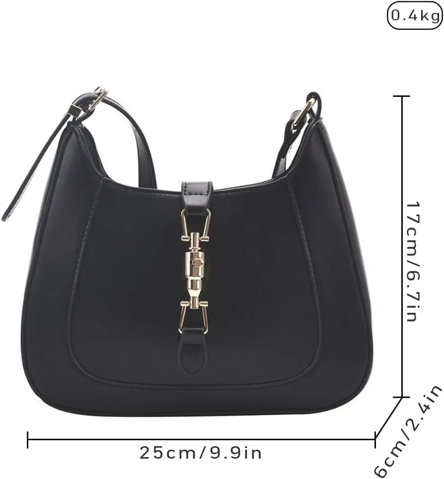 کیف دوشی زنانه، کیف های طراح چرم مصنوعی ضد آب، کیف دستی زیر بغل، کیف دستی کلاسیک زنانه قابل تنظیم