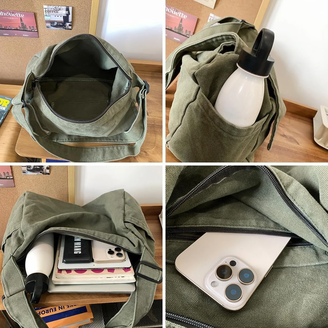 کیف پیام رسان زنانه مردانه، کیف یک طرفه، کیف دوشی بوم، کیف کمری غیر رسمی برای دانشگاه، کار، مسافرت و استفاده روزمره