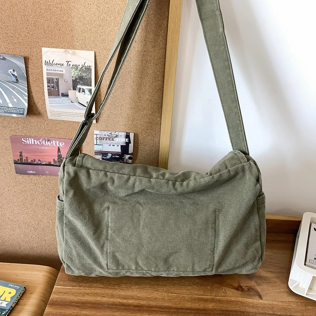 کیف پیام رسان زنانه مردانه، کیف یک طرفه، کیف دوشی بوم، کیف کمری غیر رسمی برای دانشگاه، کار، مسافرت و استفاده روزمره