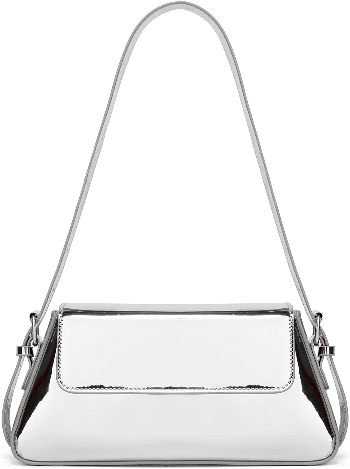 کیف دستی زنانه Y2k نقره ای، کیف مدل Hobo، کیف دستی بزرگ، کیف دوشی، کیف مهمانی زیبا، کیف کلاچ، کیف های کراس بادی 2024