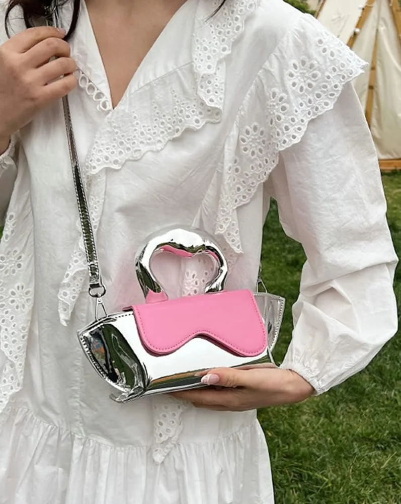 کیف نقره‌ای کوچک، کیف دوشی، کیف دستی زنانه، کیف مدل هاوبو، کیف شانه‌ای، کیف بزرگ زنانه 2024