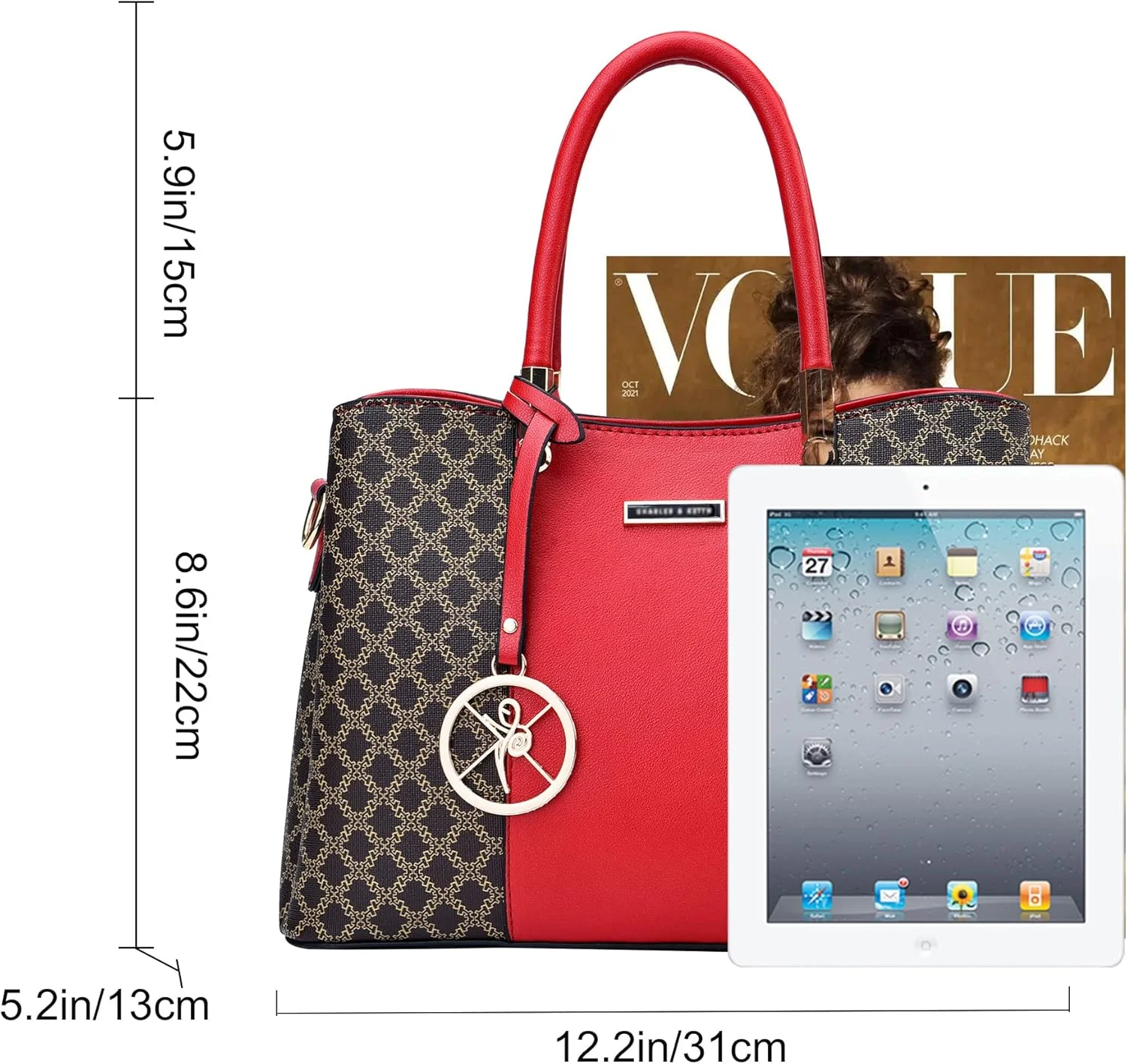 کیف دستی زنانه KURGOOL، کیف دوشی، کیف پیام رسان، کیف بزرگ زنانه کیف دستی زنانه KURGOOL، کیف دوشی، کیف پیام رسان، کیف بزرگ زنانه