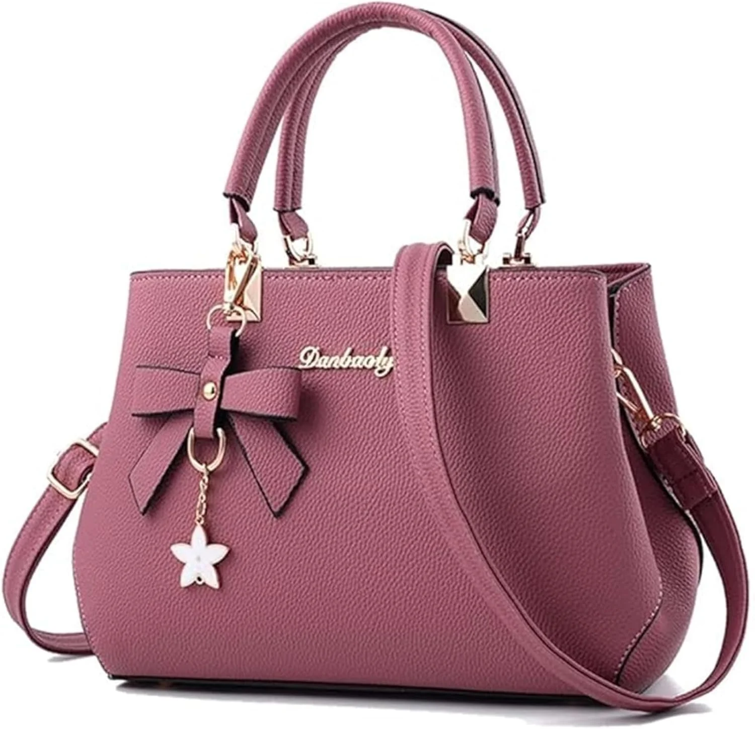 کیف دستی زنانه HALAMODO با دسته بالایی، کیف کوچک چرمی PU با آویز پاپیونی